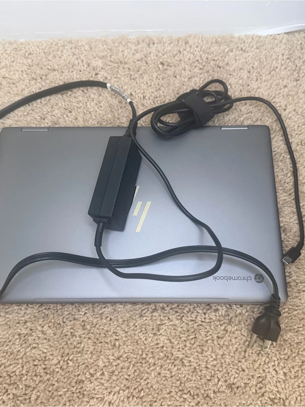 HP Chromebook Laptop - Gray with Gold Logo